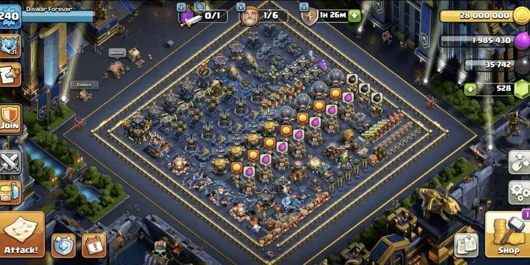 COC556 TH17 CHEAP ALLMAXED HERO ALLMAXED EQUIPMENT ACTIVE STRONG TROOPS PETS 5571 TROPHIES (G)